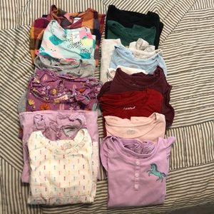 Girls shirts- Qty 15 toddler size 5T shirts